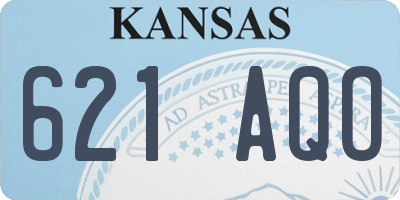 KS license plate 621AQO