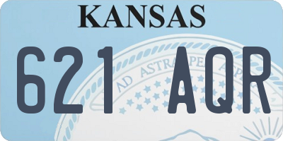 KS license plate 621AQR