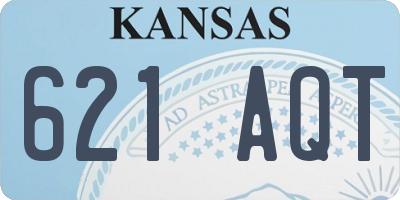KS license plate 621AQT