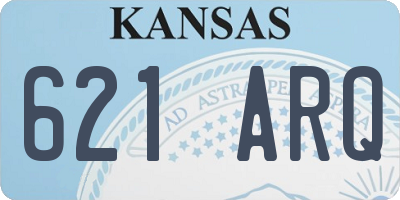 KS license plate 621ARQ