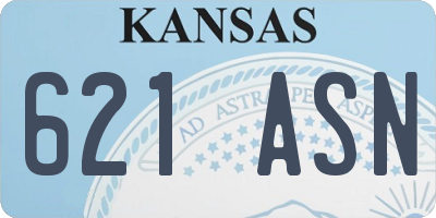 KS license plate 621ASN