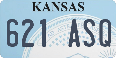 KS license plate 621ASQ