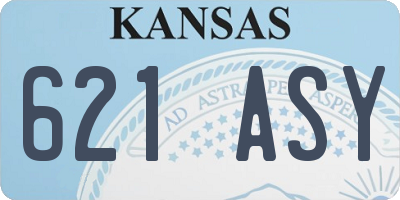 KS license plate 621ASY