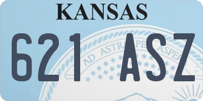 KS license plate 621ASZ
