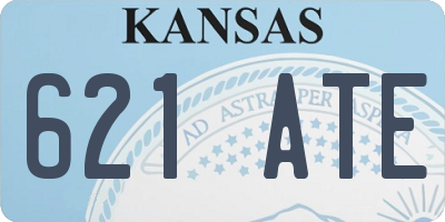 KS license plate 621ATE