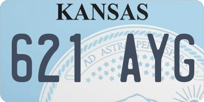 KS license plate 621AYG