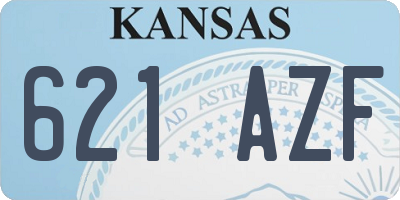 KS license plate 621AZF