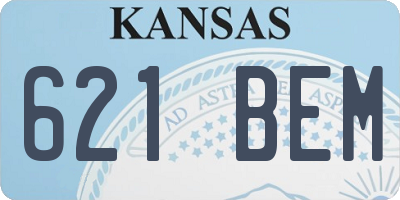 KS license plate 621BEM