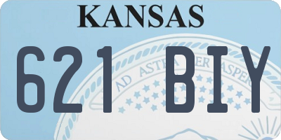 KS license plate 621BIY