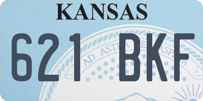KS license plate 621BKF