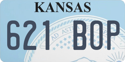 KS license plate 621BOP