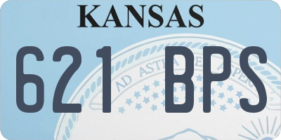 KS license plate 621BPS