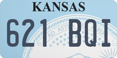 KS license plate 621BQI