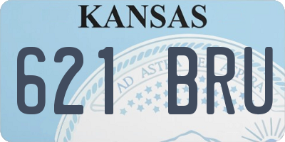 KS license plate 621BRU