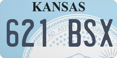 KS license plate 621BSX