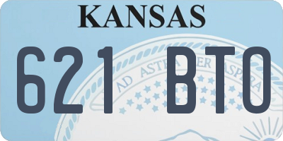 KS license plate 621BTO