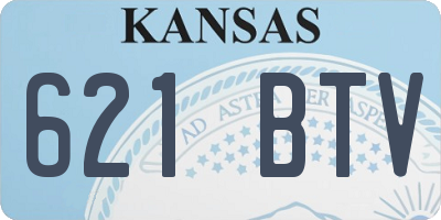 KS license plate 621BTV