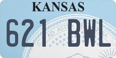 KS license plate 621BWL