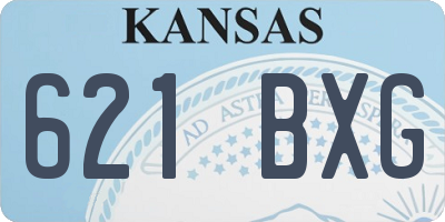 KS license plate 621BXG