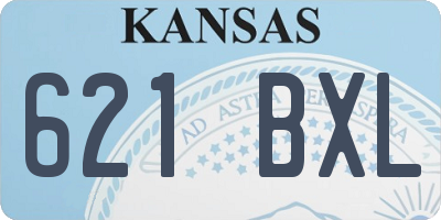KS license plate 621BXL