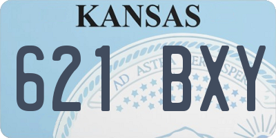 KS license plate 621BXY