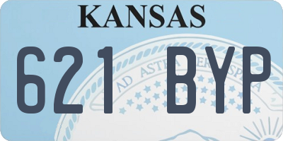 KS license plate 621BYP