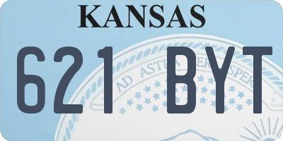 KS license plate 621BYT