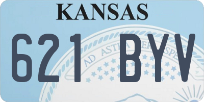 KS license plate 621BYV