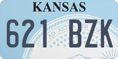 KS license plate 621BZK