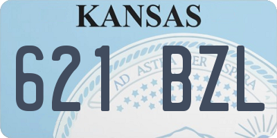 KS license plate 621BZL