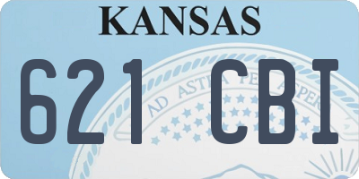 KS license plate 621CBI