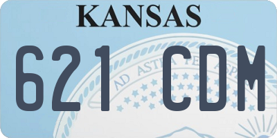 KS license plate 621CDM