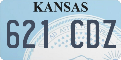 KS license plate 621CDZ