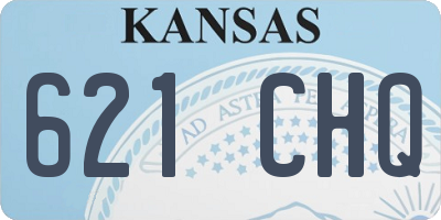 KS license plate 621CHQ