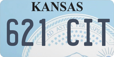 KS license plate 621CIT