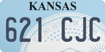 KS license plate 621CJC