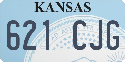 KS license plate 621CJG