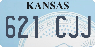 KS license plate 621CJJ