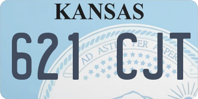 KS license plate 621CJT
