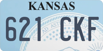 KS license plate 621CKF