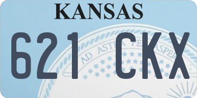 KS license plate 621CKX