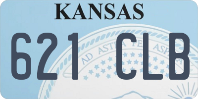 KS license plate 621CLB