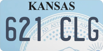 KS license plate 621CLG