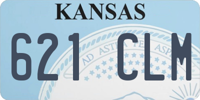 KS license plate 621CLM