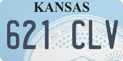 KS license plate 621CLV
