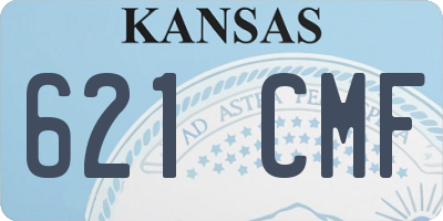KS license plate 621CMF