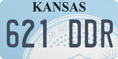 KS license plate 621DDR