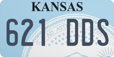 KS license plate 621DDS