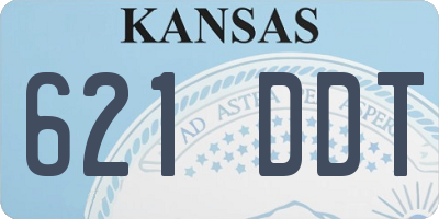 KS license plate 621DDT