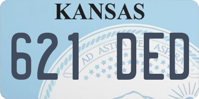 KS license plate 621DED